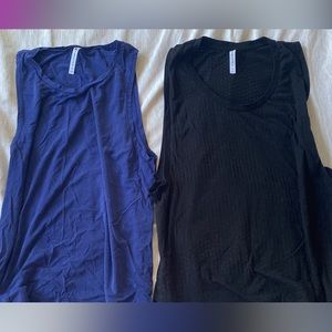 Women’s workout gym shirts (medium)- New Balance, Reebok, Fabletics